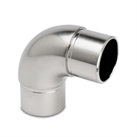 Buet vinkel 90 ° Ø 38,1 mm (1,5 tommer) Rustfrit stål model : 301